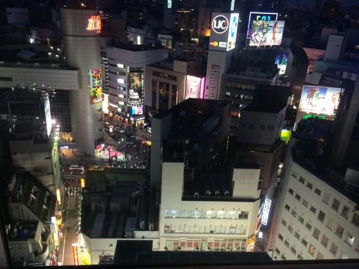 View from our room, Excel Shibuya Tokyu